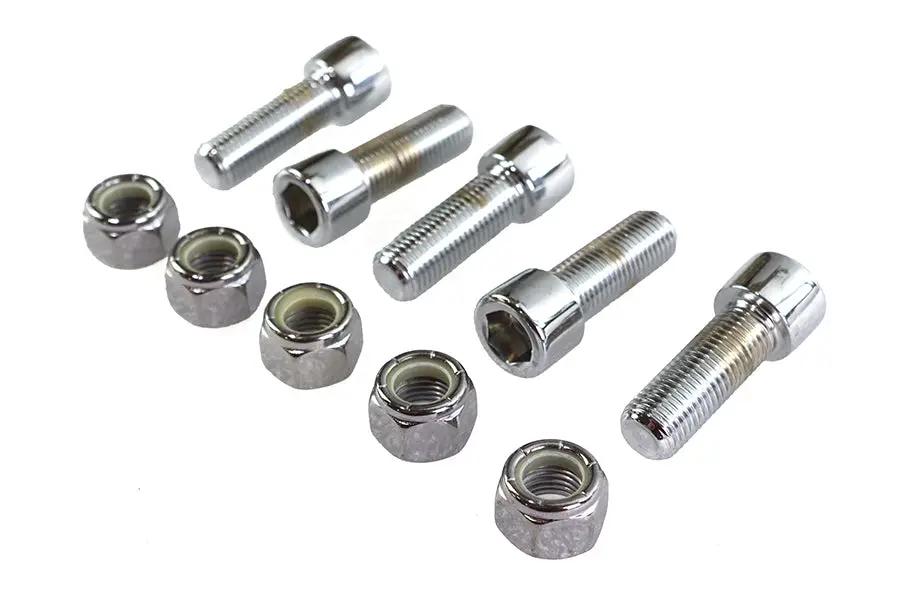 Colony Sprocket Bolt and Nut Kit for Harley Davidson FL - 7/16 inch-20 x 1-1/4 inch Allen Style by Colony