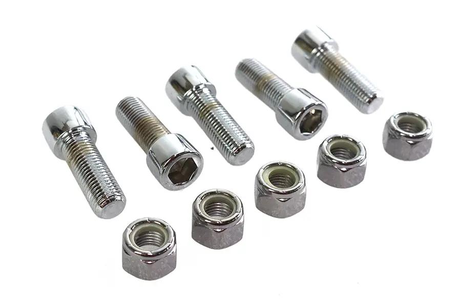 Colony Sprocket Bolt and Nut Kit for Harley Davidson FL - 7/16 inch-20 x 1-1/4 inch Allen Style by Colony