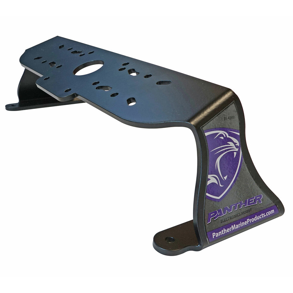 Panther Products Deck Mount 22.5 Degree Electronics Mount - Fits Fishfinders and Sonar/GPS up to 16 Inches