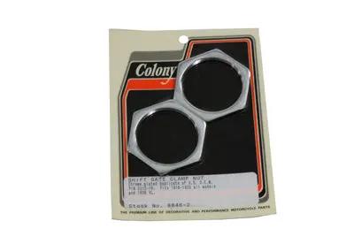 Colony Shifter Gate Nut Chrome for Harley Davidson VL Models, 2 Inch Hex by Colony