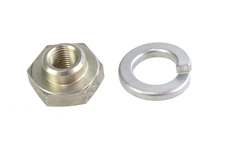 Colony Cadmium Seat Post Rod Lock Nut and Lock Washer for Harley Davidson EL & FL Models