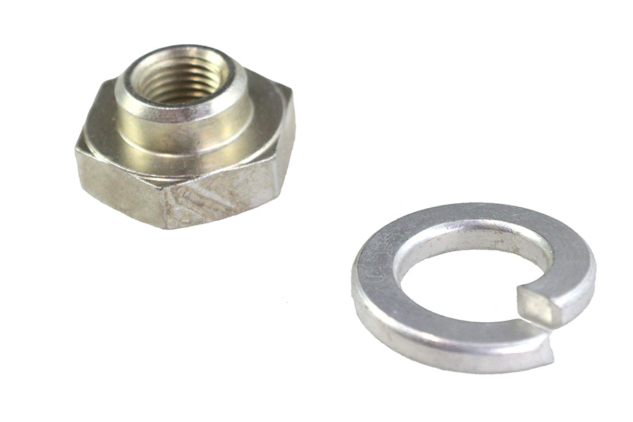 Colony Cadmium Seat Post Rod Lock Nut and Lock Washer for Harley Davidson EL & FL Models