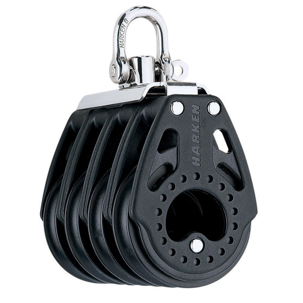 Harken 57mm Carbo Quad Swivel Block - Lightweight and High-Load Marine Hardware