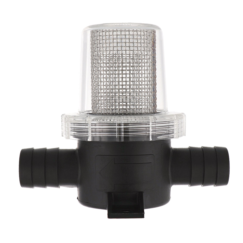 Jabsco Pumpgard In-Line Strainer 3/4 Inch Hose - 40 Mesh for Water Pumps