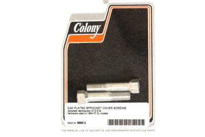 Colony Sprocket Kick Starter Cover Screw Cadmium Finish for Harley Davidson XL (1954-1963)