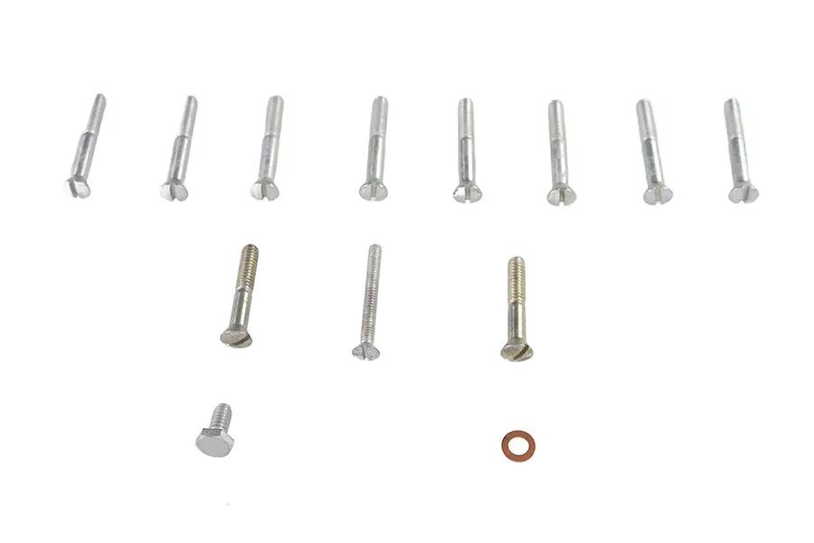 Colony Stock Primary Screw Kit with Cadmium Finish for Harley Davidson XLH Models by Colony