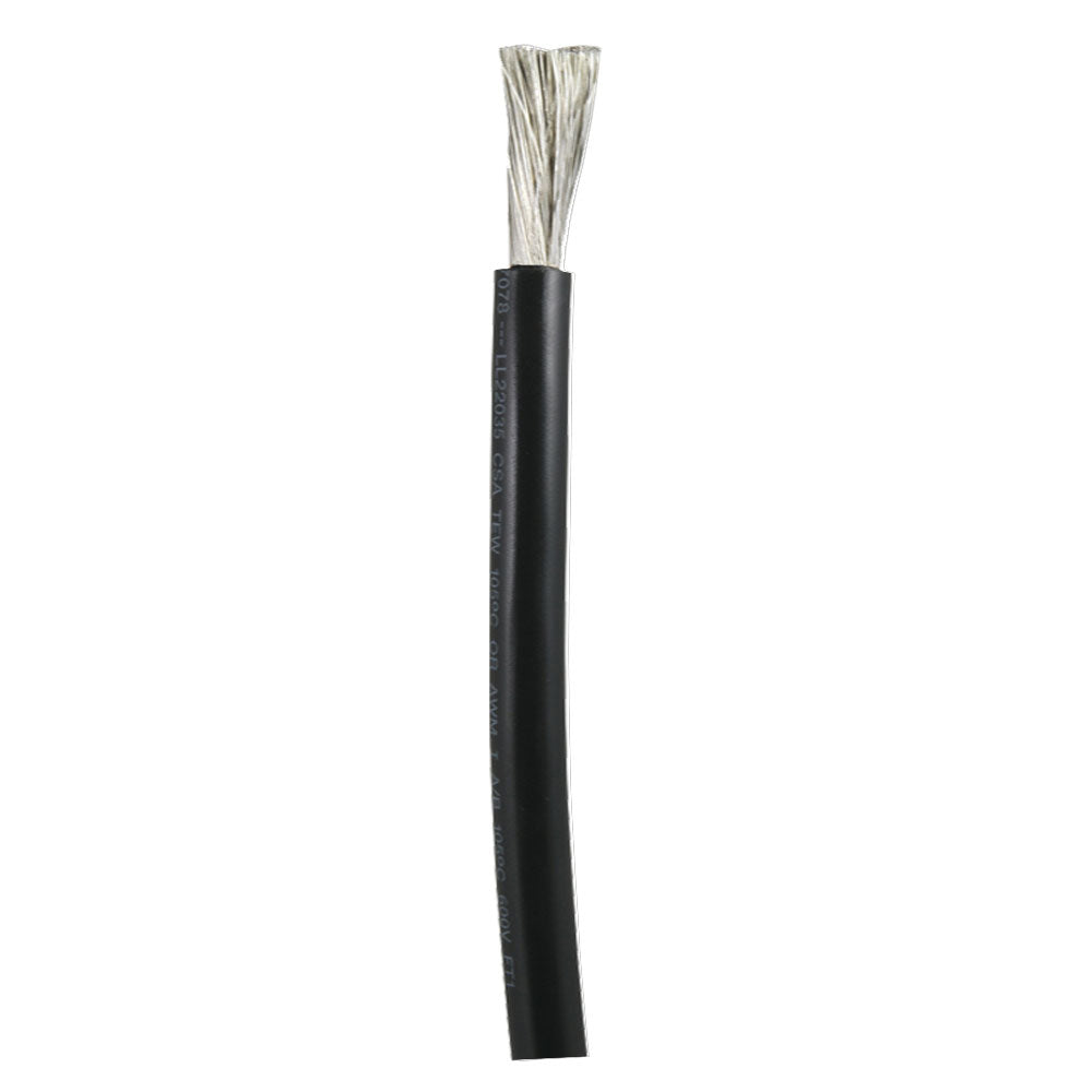 Ancor 1180-FT Tinned Copper Battery Cable, 3/0 AWG, Black – Sold by the Foot