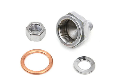 Colony Linkert Carburetor Bowl Chrome Lock Nut for Harley Davidson FL Models by Colony