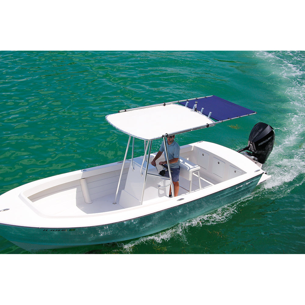 SureShade PTX Power Shade - 51-Inch Stainless Steel Navy Boat Shade System