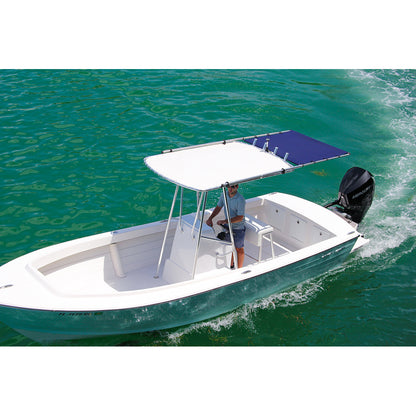 SureShade PTX Power Shade 57-Inch Wide Stainless Steel Grey for Boats Under 26 Feet