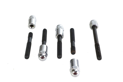 Colony Transmission Shifter Cover Screw Acorn Style Kit for Harley Davidson FL Models