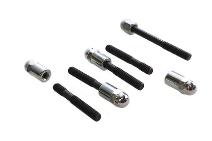 Colony Transmission Shifter Cover Screw Acorn Style Kit for Harley Davidson FL Models