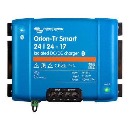 Victron Energy Orion-TR Smart Isolated DC-DC Converter - 24 VDC to 24 VDC - 400W, 17A