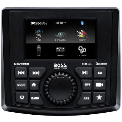 Boss Audio MGV520B Marine Stereo with Bluetooth, USB, AM/FM Radio, and Rear Camera Input