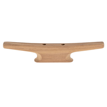 Whitecap 10-Inch Teak Cleat - Durable Marine-Grade Hardware for Boat, RV, and Home Use