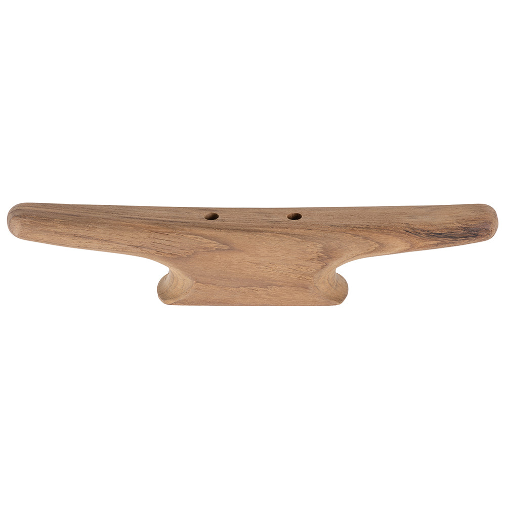 Whitecap 12-inch Teak Cleat - Versatile Marine Hardware for Dock, RV, and Home Use