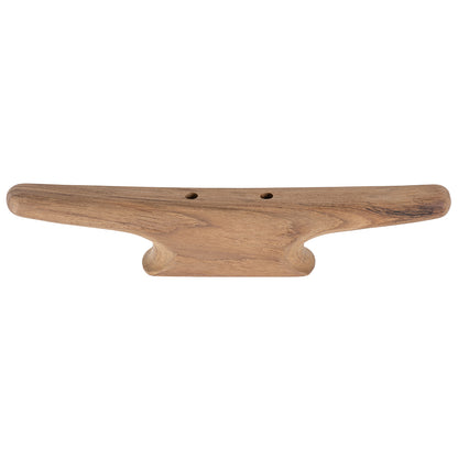 Whitecap 12-inch Teak Cleat - Versatile Marine Hardware for Dock, RV, and Home Use