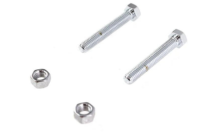 Colony Chrome Rear Axle Adjuster Screws for Harley Davidson FXST and FLST Models - Part 5-146 by Colony
