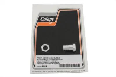 Colony Brake Cadmium Cable Adjuster for Harley Davidson EL and UL Models by Colony