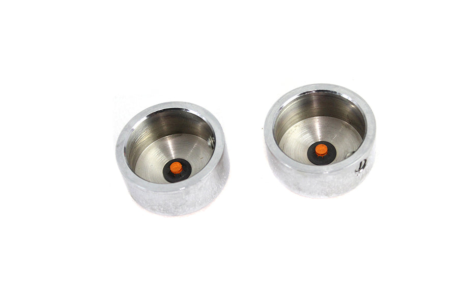 Colony Swingarm Pivot Bolt Cover with Amber Reflectors for Harley Davidson FXST