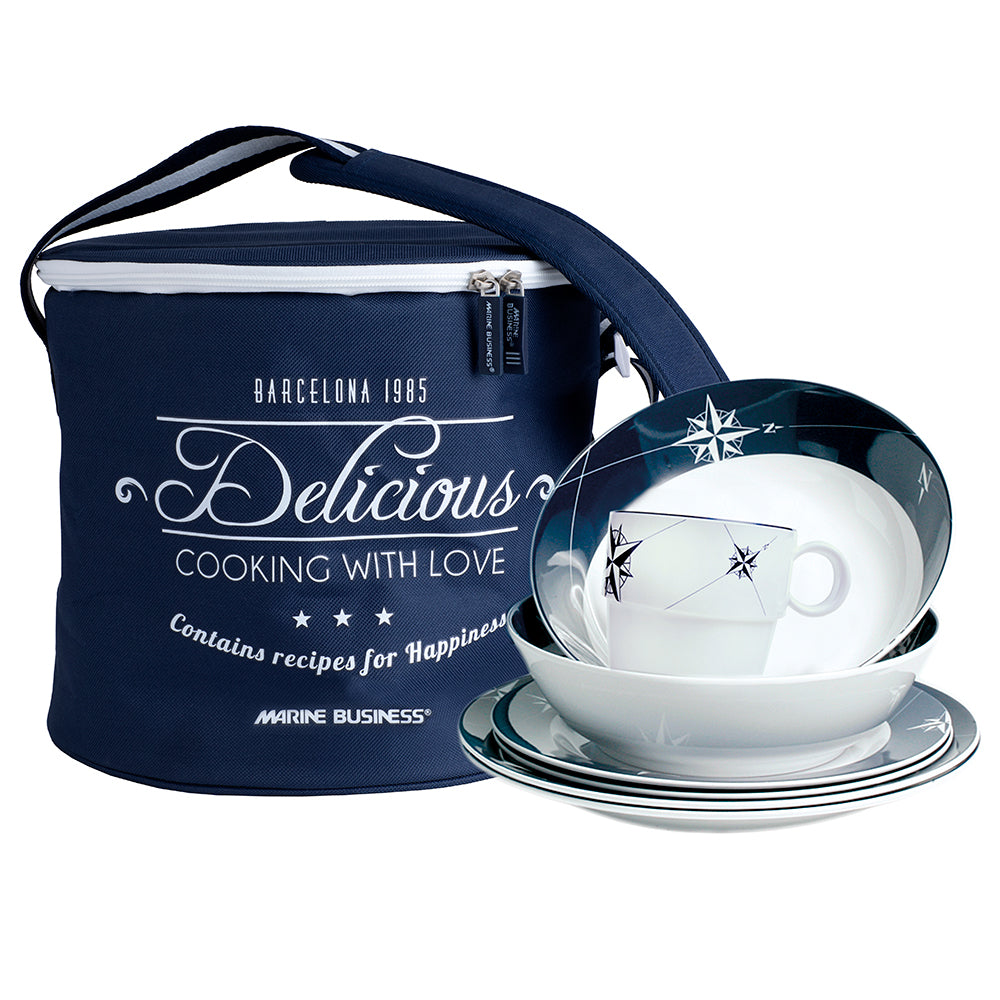 Marine Business NORTHWIND Melamine Tableware Set with Basket, 16-Piece, Part 15147