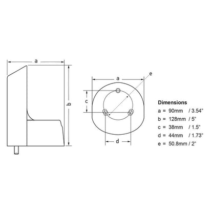 Hella Marine NaviLED PRO Deck Mount Adapter - White for Horizontal Installation