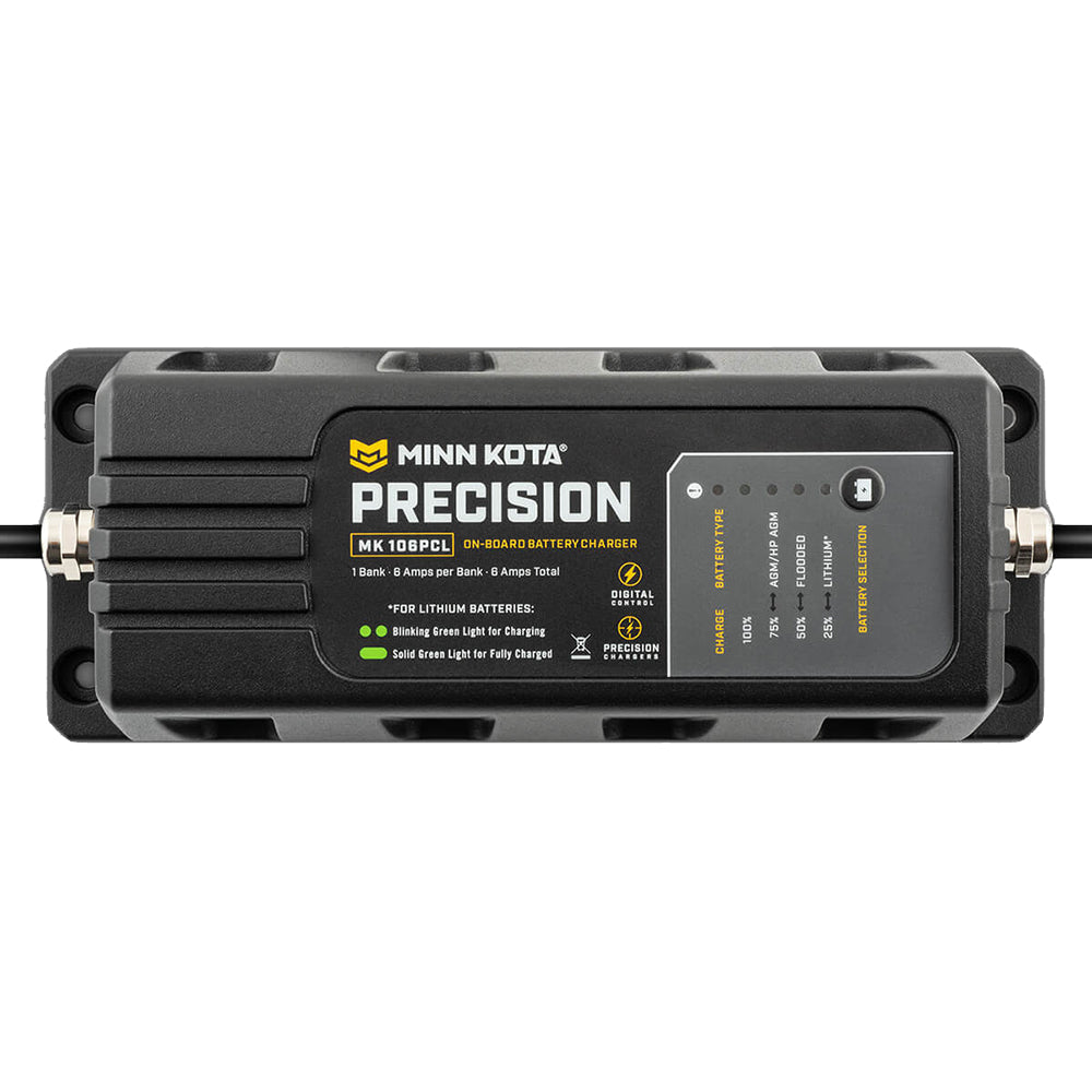Minn Kota MK-106 PCL On-Board Lithium Battery Charger - 6 Amp, 1 Bank