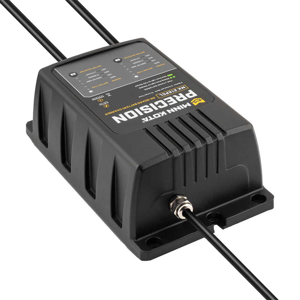Minn Kota On-Board Precision Charger MK-212 PCL 2 Bank 6 Amp Lithium-Optimized Charger