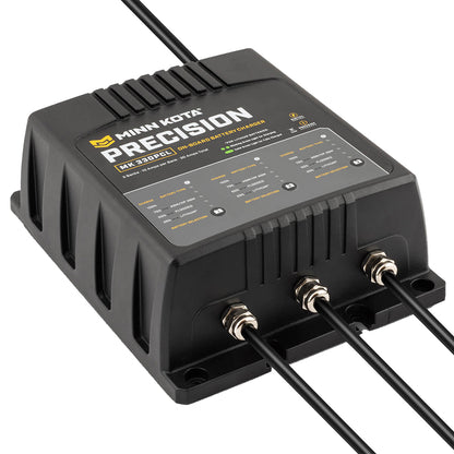 Minn Kota On-Board Precision Charger MK-330 PCL 3 Bank, 10 Amp Lithium-Optimized Marine Battery Charger