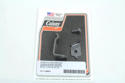 Colony Throttle Cable Bracket for Harley Davidson EL Models by Colony