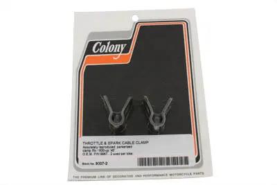 Colony Throttle and Spark Control Cable Clamp for Harley Davidson G Models by Colony