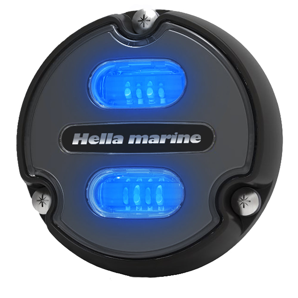 Hella Marine Apelo A1 Blue White Underwater Light - 1800 Lumens, Black Housing with Charcoal Lens