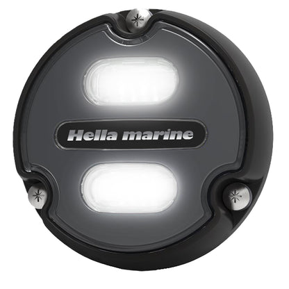 Hella Marine Apelo A1 Blue White Underwater Light - 1800 Lumens, Black Housing with Charcoal Lens
