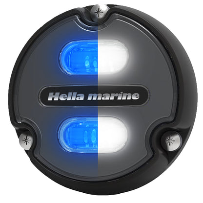 Hella Marine Apelo A1 Blue White Underwater Light - 1800 Lumens, Black Housing with Charcoal Lens
