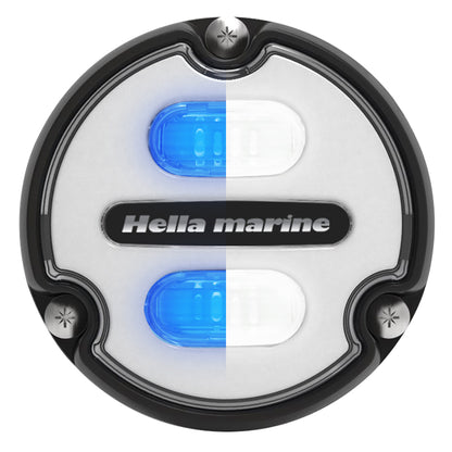 Hella Marine Apelo A1 Blue White Underwater Light - 1800 Lumens, Black Housing, White Lens