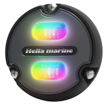 Hella Marine Apelo A1 RGB Underwater Light - 1800 Lumens with Black Housing and Charcoal Lens