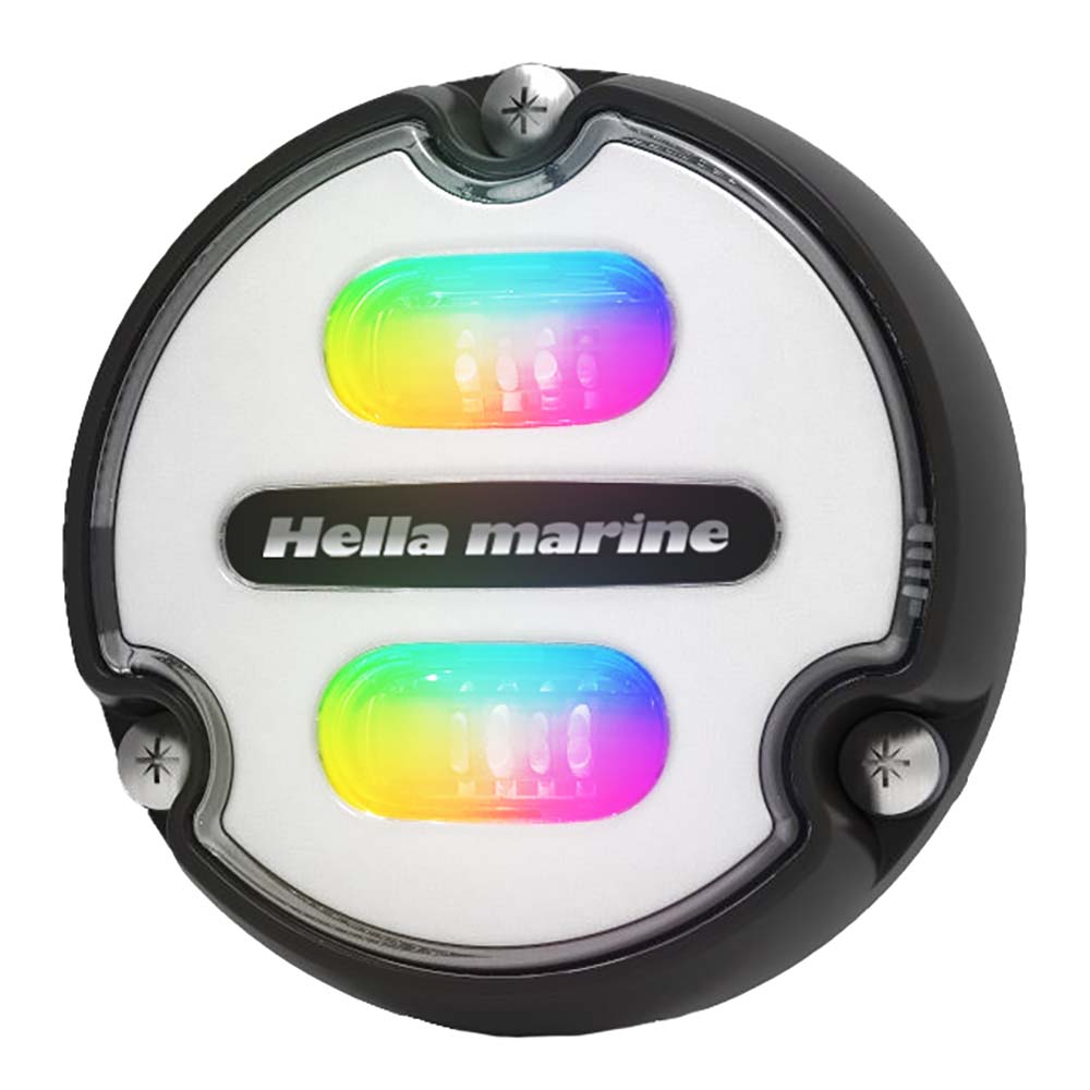 Hella Marine Apelo A1 RGB Underwater Light - 1800 Lumens, Black Housing with White Lens