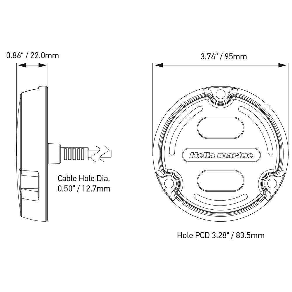 Hella Marine Apelo A2 RGB Underwater Light - 3000 Lumens with Bronze Housing and White Lens