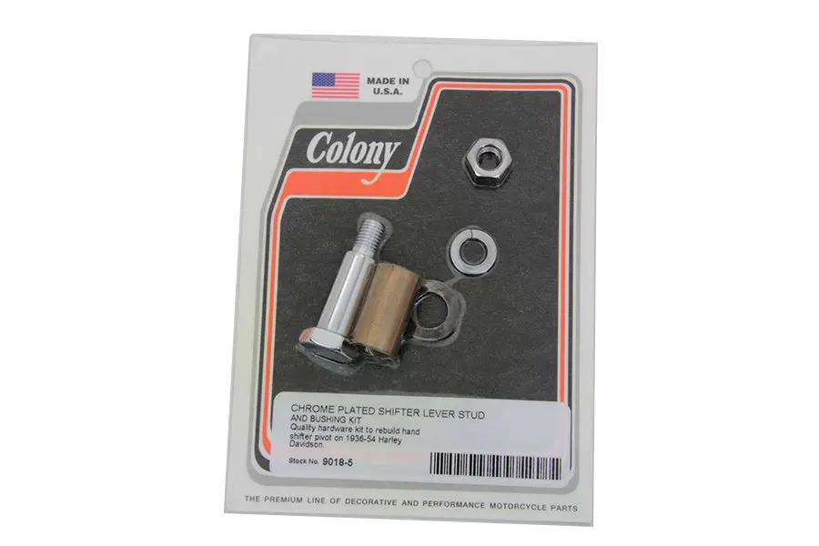 Colony Chrome Tank Hand Shifter Lever Stud for Harley Davidson EL & FL Models by Colony