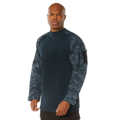 Rothco NYCO FR Fire Retardant Combat Shirt in Midnight Digital Camo Size Large