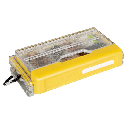 Plano EDGE Micro Fly Box - Compact Waterproof Tackle Storage with Magnetic Dropzone and DuraView Lid