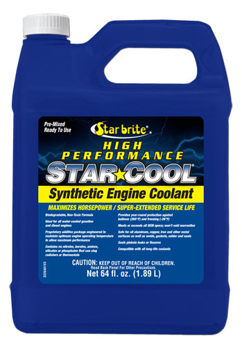 Star Brite Star Cool Hi-Performance Extended Life PG Coolant 50/50, 64 oz