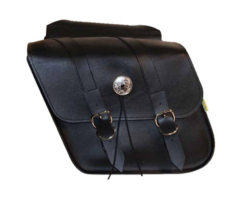 DOWCO Deluxe Series Compact Slant Saddlebags Set - Durable Motorcycle Luggage