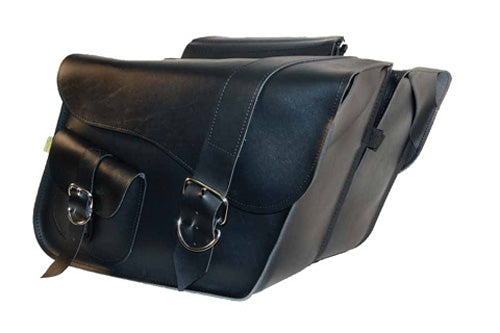 Dowco Ranger Series Large Slant Saddlebags Set - Durable Motorcycle Luggage