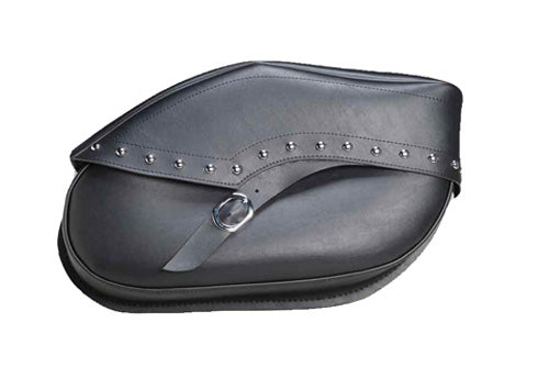 DOWCO Revolution Series Throwover Studded Saddlebags Large - Leather, Part SB1907