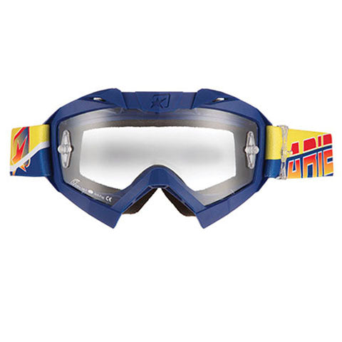 Ariete 14001-SAG MX Adrenaline Senior Blue and Yellow Goggles