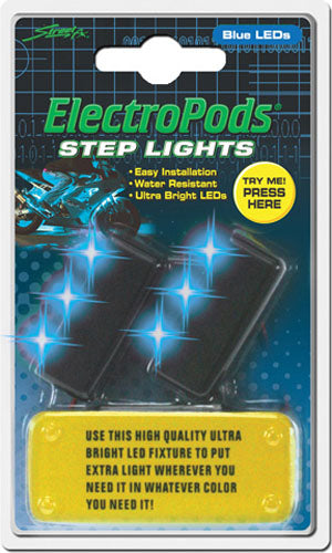 Street FX Blue Step Lights - 2 Pack, Model 1043042