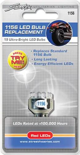 Street FX 1156 Replacement Red Single Pack - Durable Automotive Bulb by STREET FX