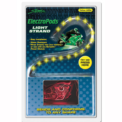 Street FX EPOD-STR-Yellow 12 Inch 15 LED Motorcycle Light - Model 1044612