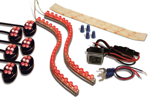 Street FX EPOD-Pro Kit in Red and Black for Custom Motorcycle Enhancement